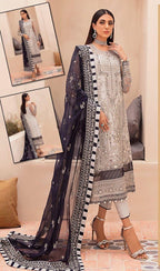 GULAAL ORGANZA EMBROIDERED D-1706