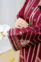 LIBAS  LAWN 3PC EMBROIDERED 1485