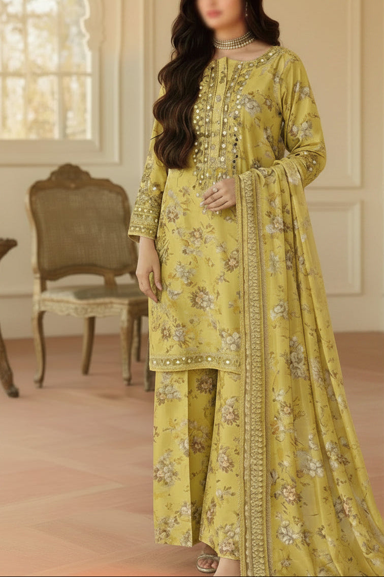 Mohagni Lawn 3pc Unstich D-1782