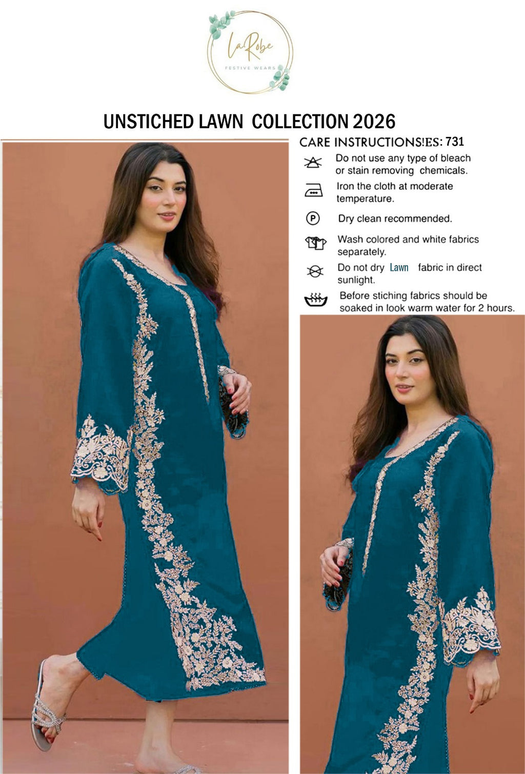 Urge Lawn Embroidered 2pc D1645