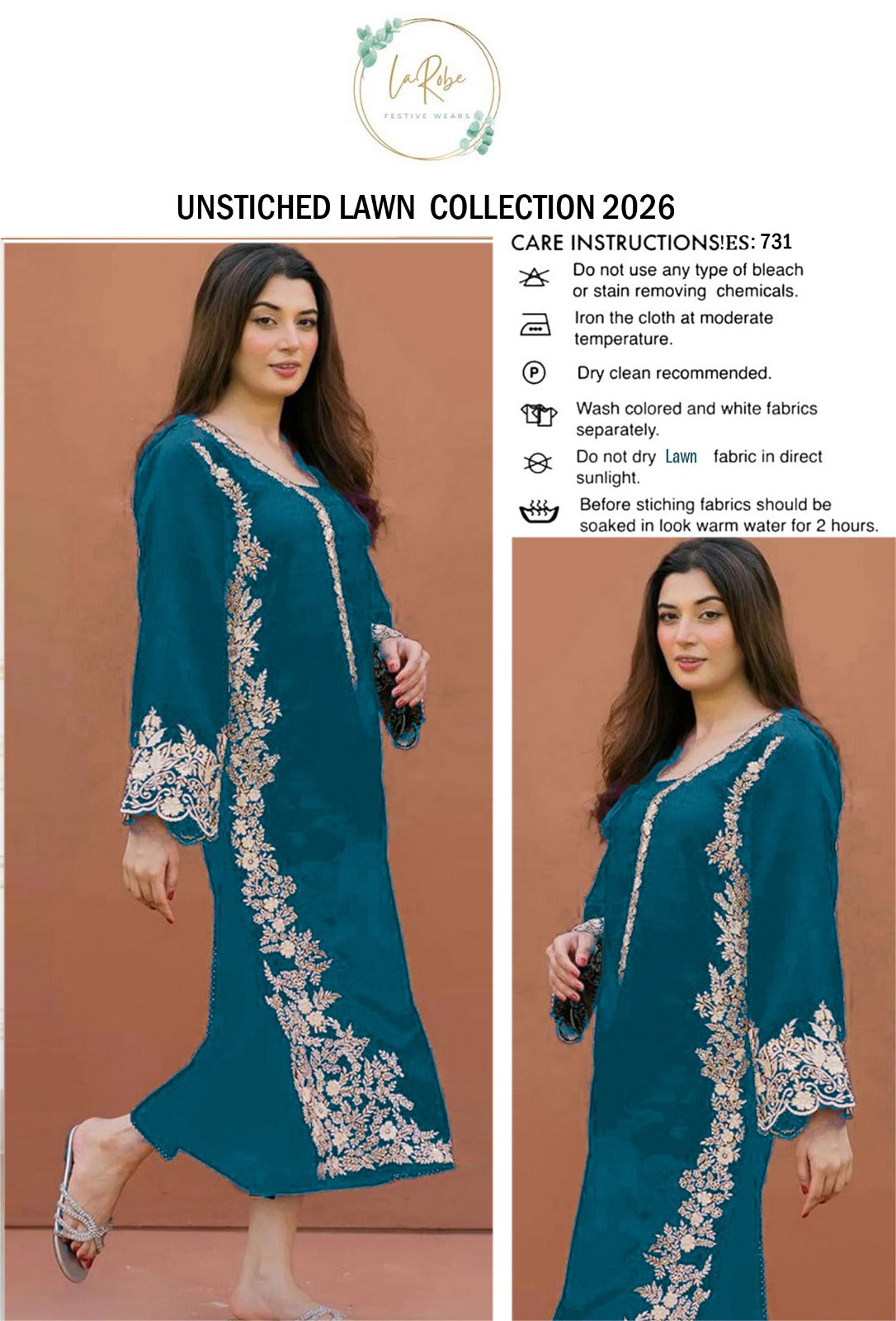 Urge Lawn Embroidered 2pc D1645