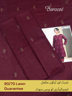 Bareeze Lawn 2pc Unstich D-1769-8