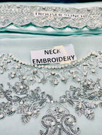 MANI&nbsp; ORGANZ  MALAI  Embroidered D-1711