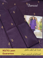 Bareeze Embroidery Lawn 2pc Unstich D-1769-9
