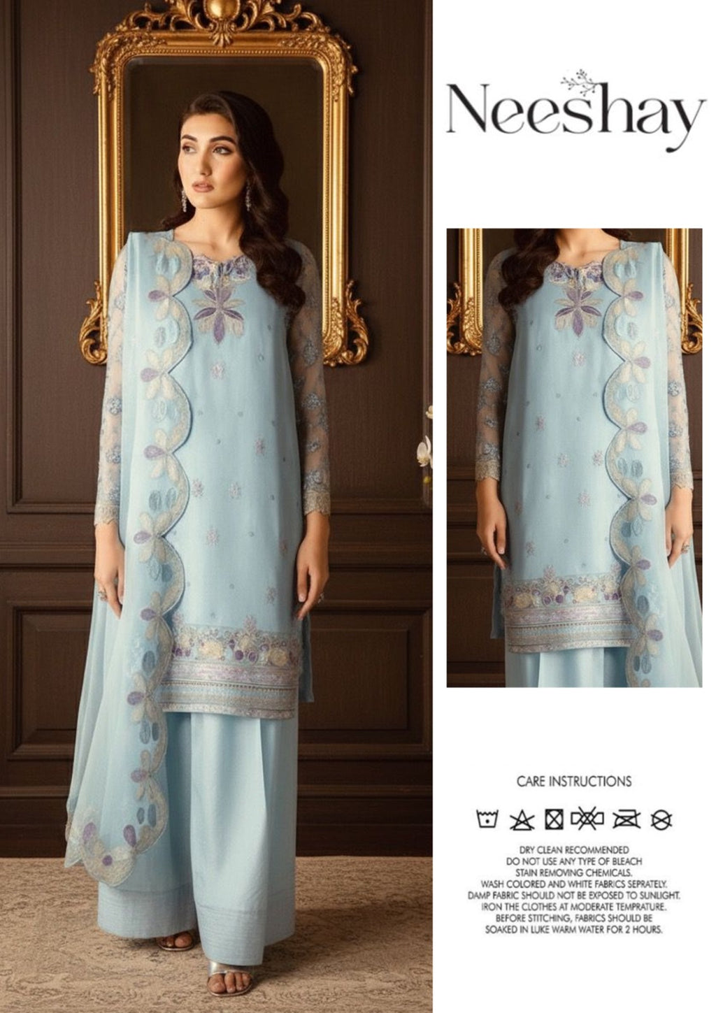 Neeshay Chiffon 3-Piece Suit D-1752