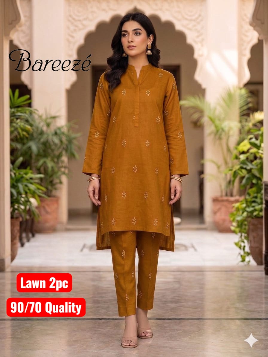 Bareeze Lawn 2pc Unstich D-1769-10