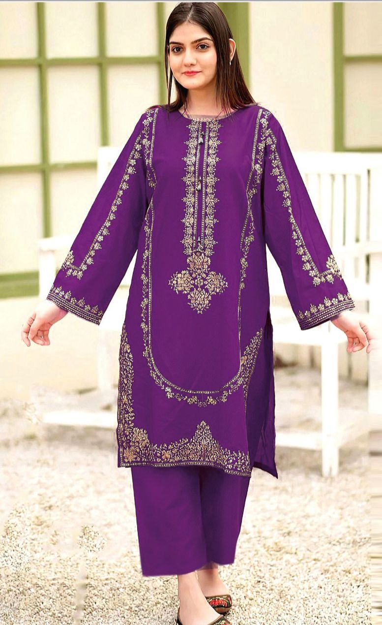 LAWN EMBROIDERED 2pc 1417