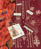 LIBAS  LAWN 3PC EMBROIDERED 1485