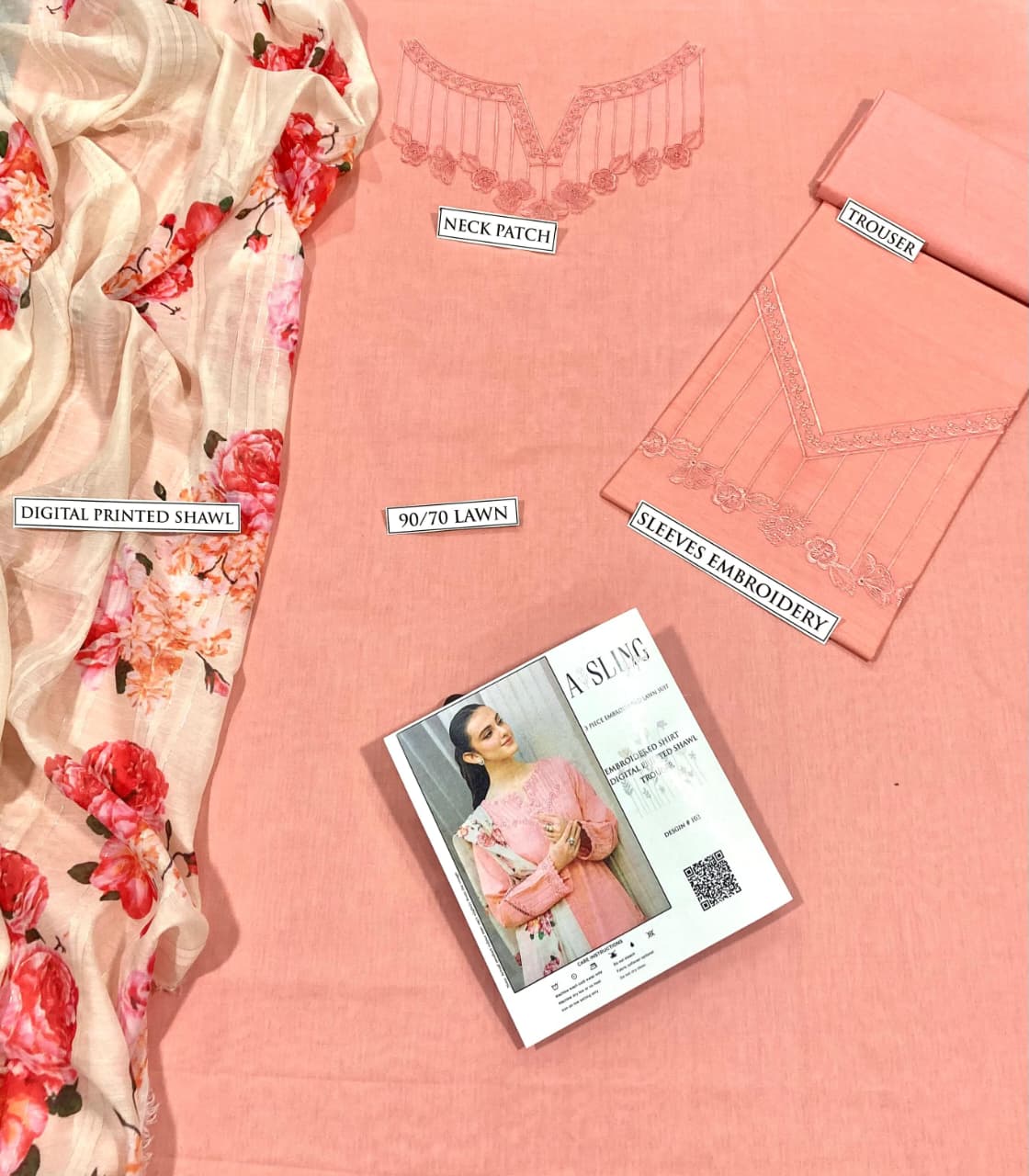 LAWN Embroidered 1403