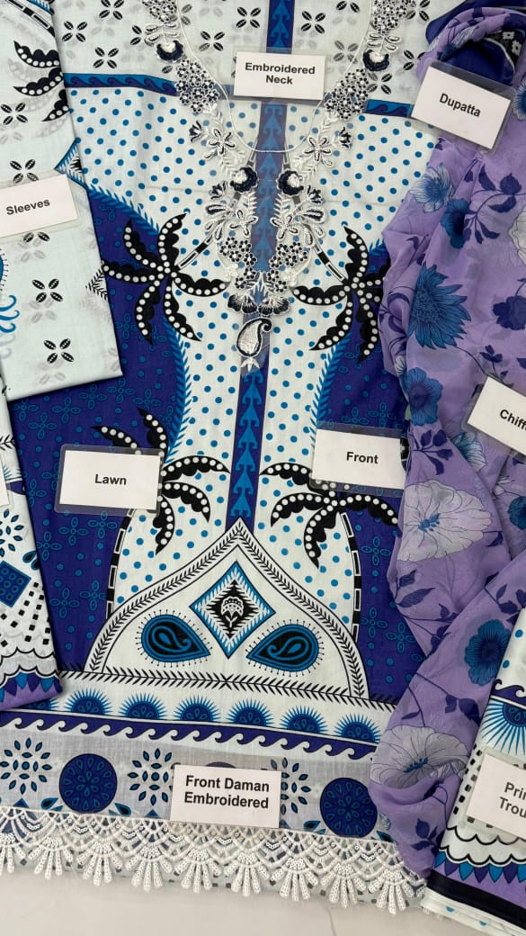 Ksneia  Lawn Embroidered 1325