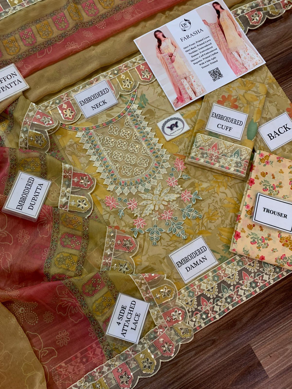 FARASHA CHIFFON DUPATTA D-1733