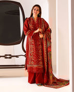 LIBAS  LAWN 3PC EMBROIDERED 1491