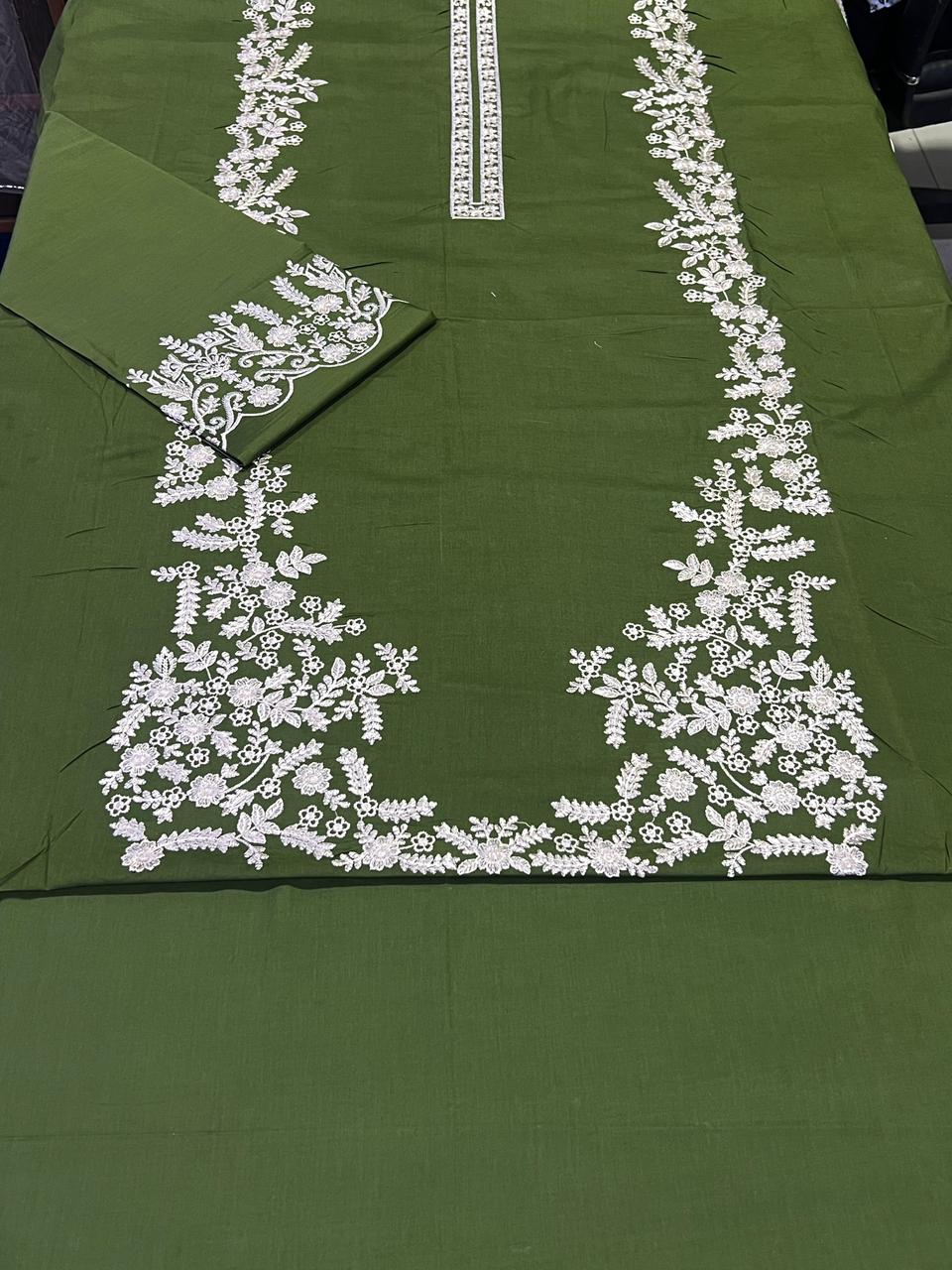 Winter Dhanak Fabric Embroidered | Unstitch 2-Piece Suit | Shirt & Trouser D-1120