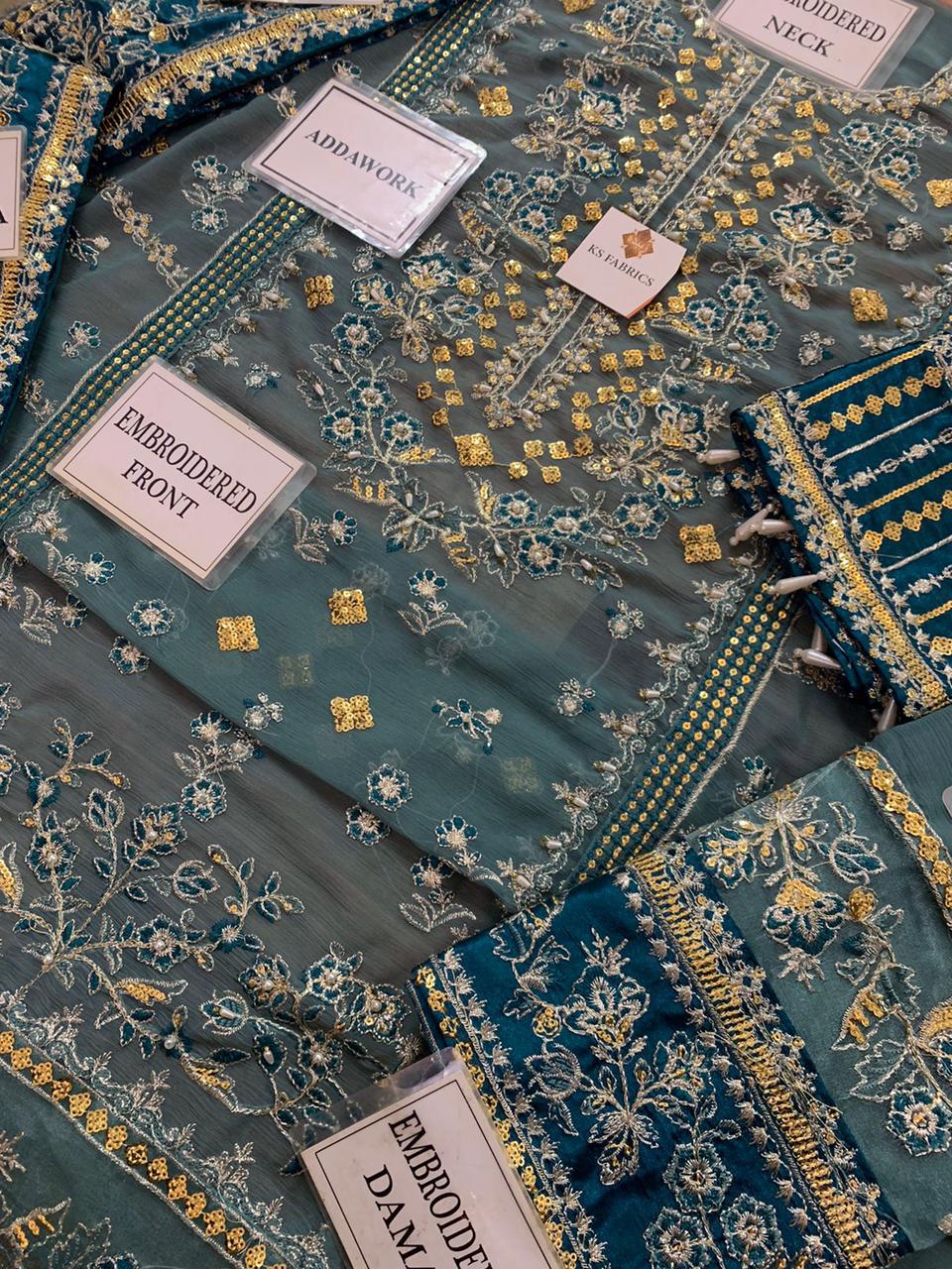 CHARIZMA CHIFFON EMBROIDERY D-1713