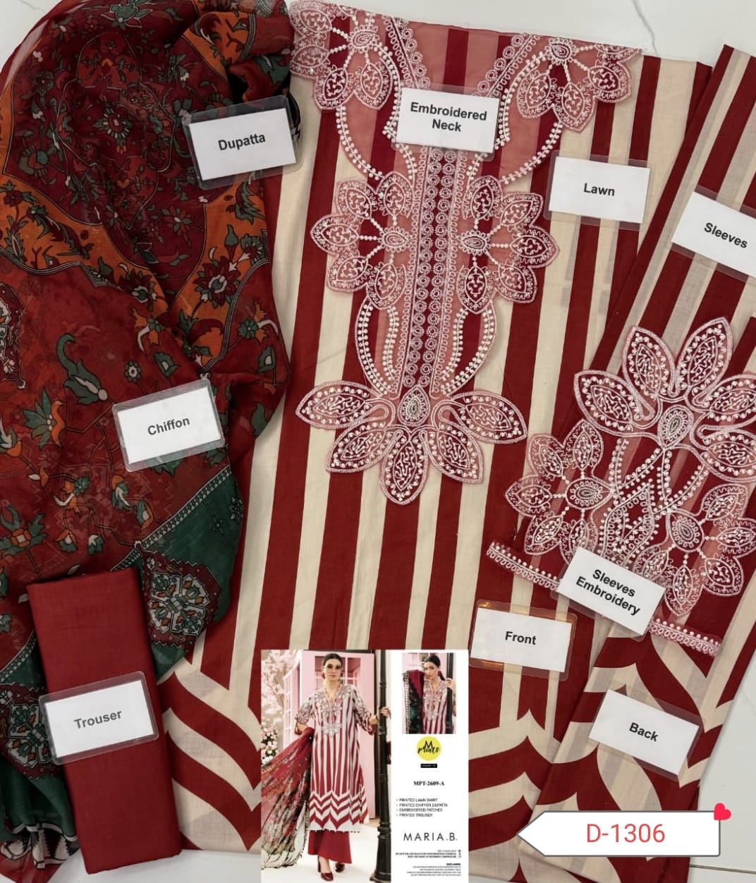 MARIA.B Printed Law 1328