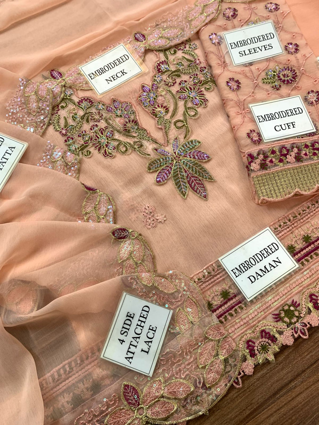 Neeshay Chiffon 3-Piece Suit D-1753