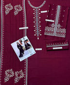 LIBAS  LAWN 3PC EMBROIDERED 1490