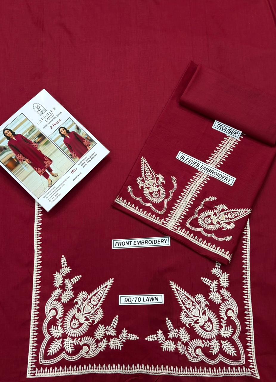 LAWN EMBROIDERED 2pc 1416