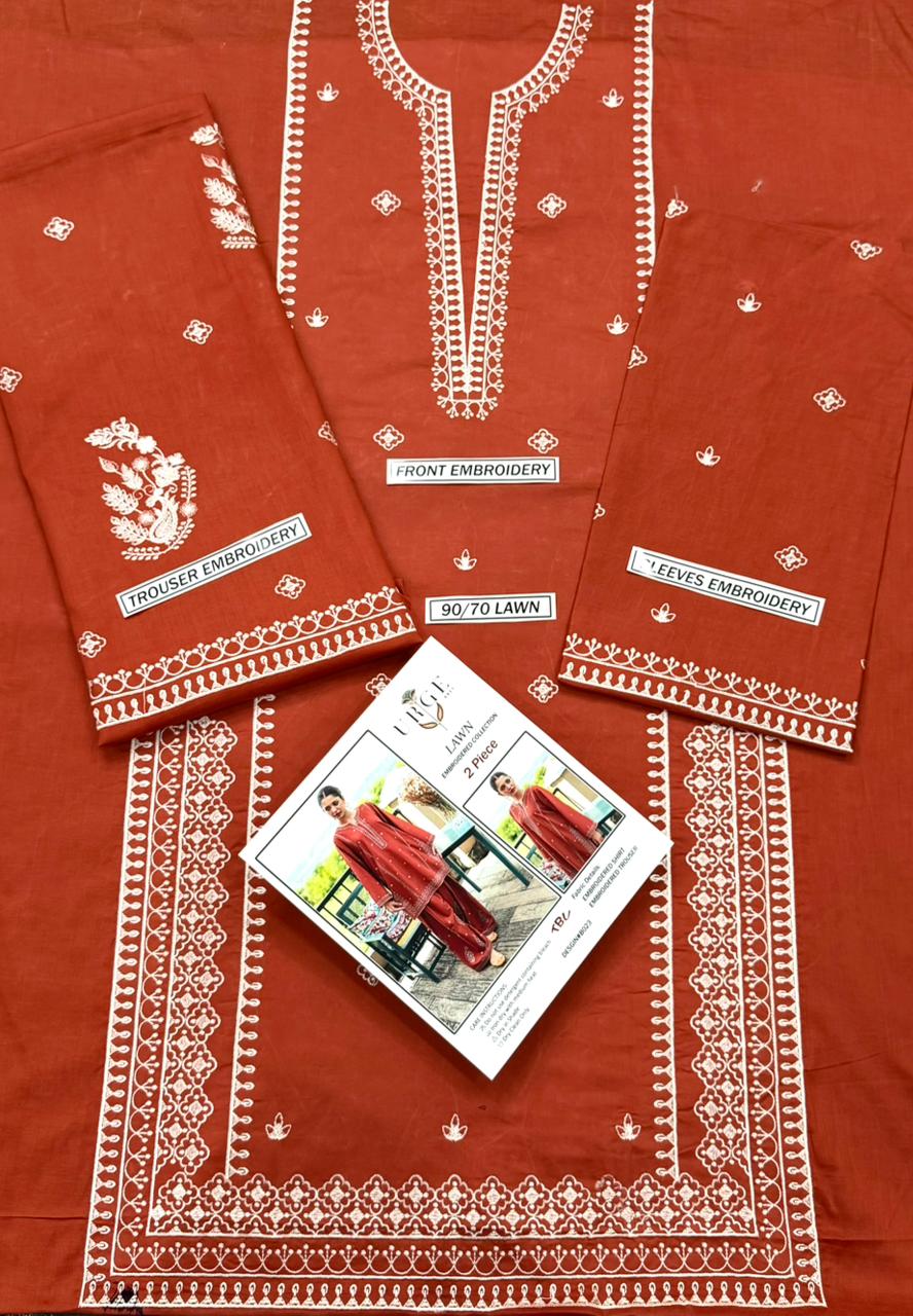 LAWN EMBROIDERED 2pc 1410