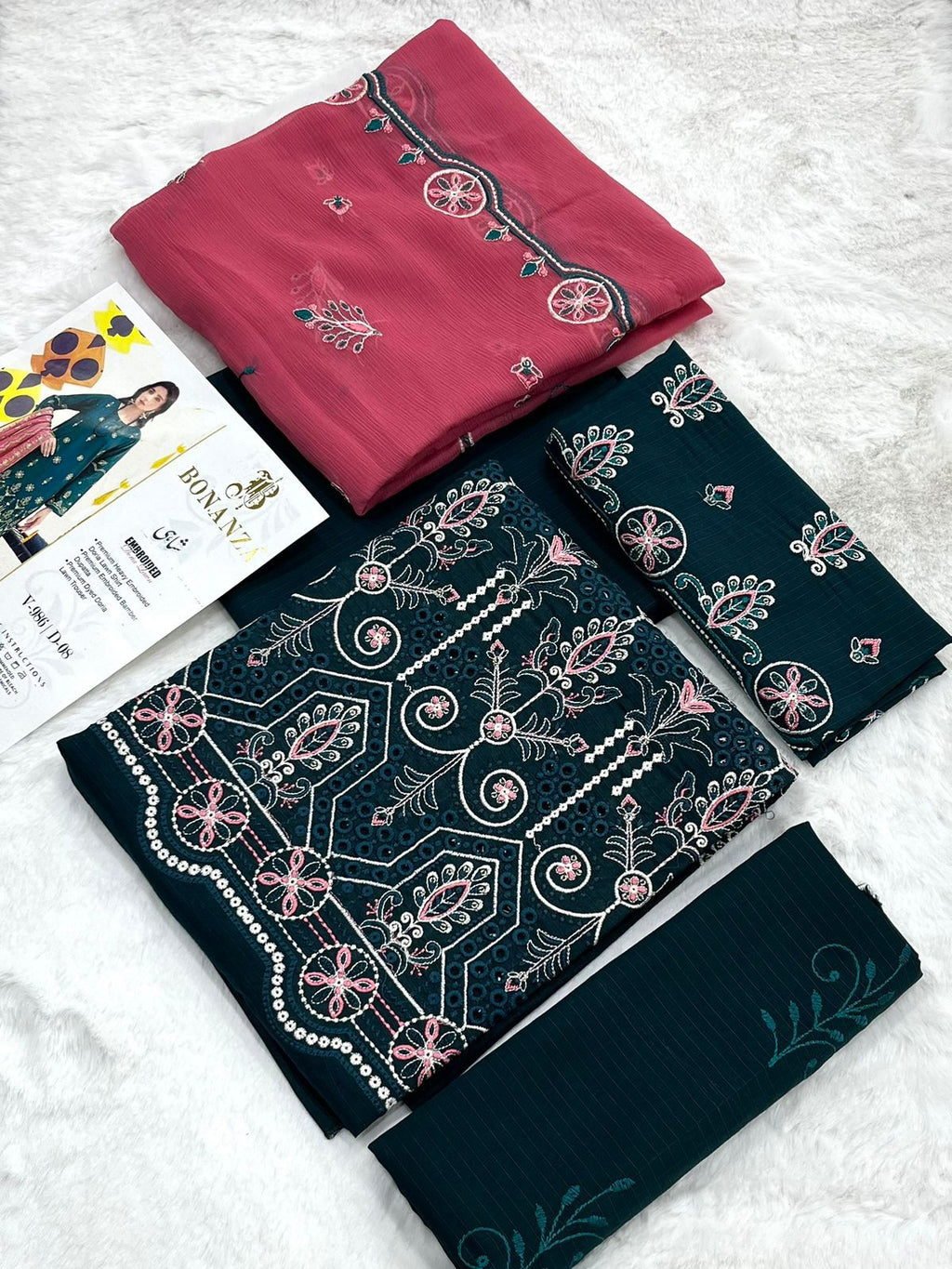 Bonazna Shahi Lawn 3pc Unstich D-1771-6