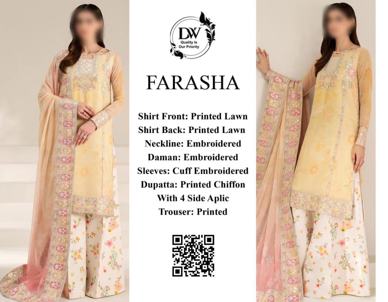 FARASHA CHIFFON DUPATTA D-1733