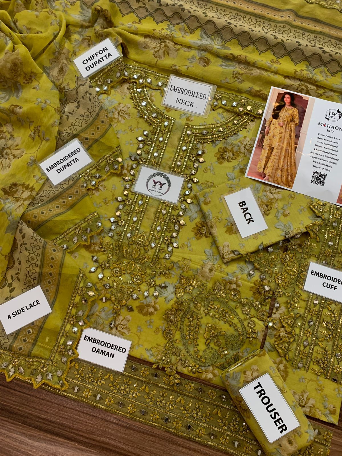 Mohagni Lawn 3pc Unstich D-1782