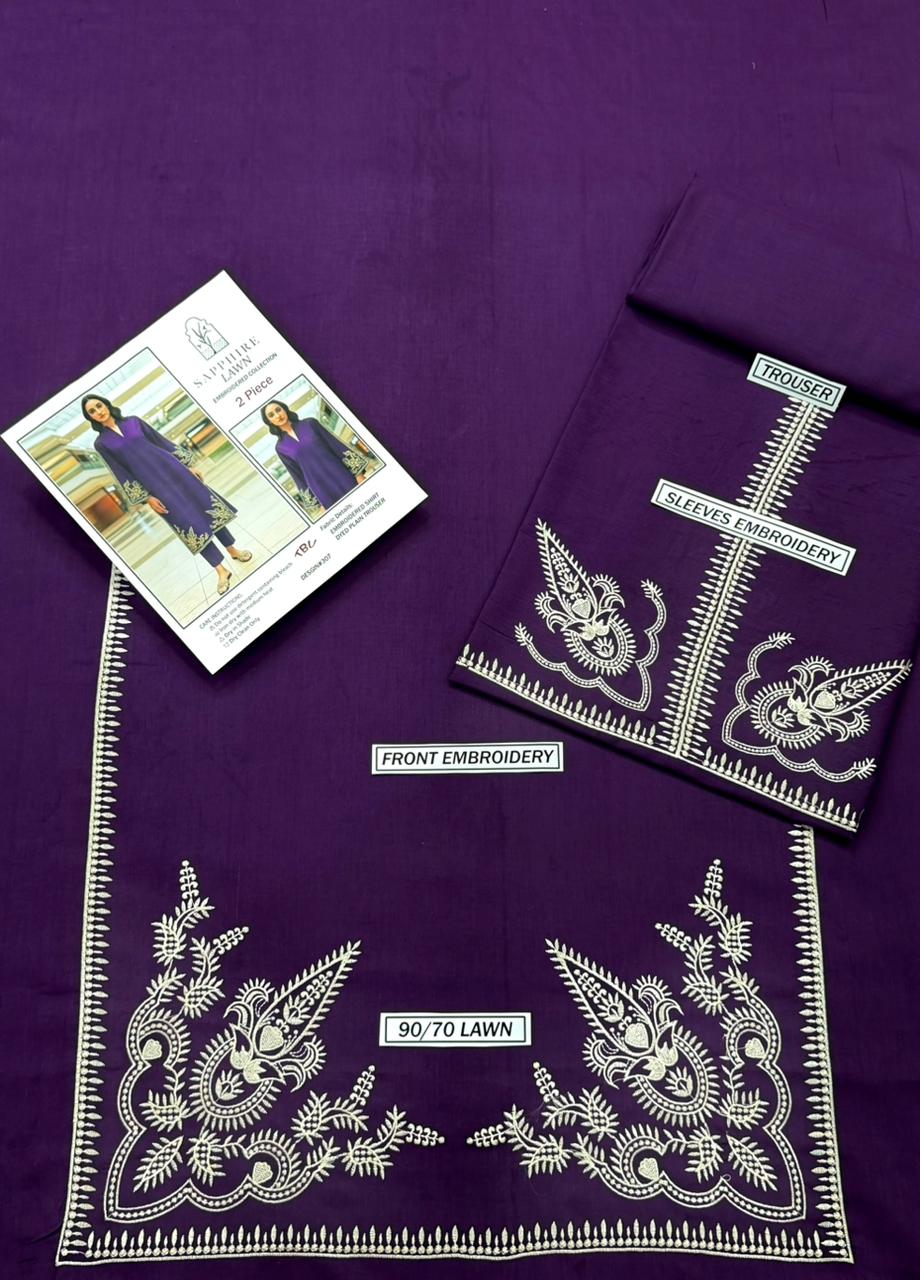 LAWN EMBROIDERED 2pc 1413