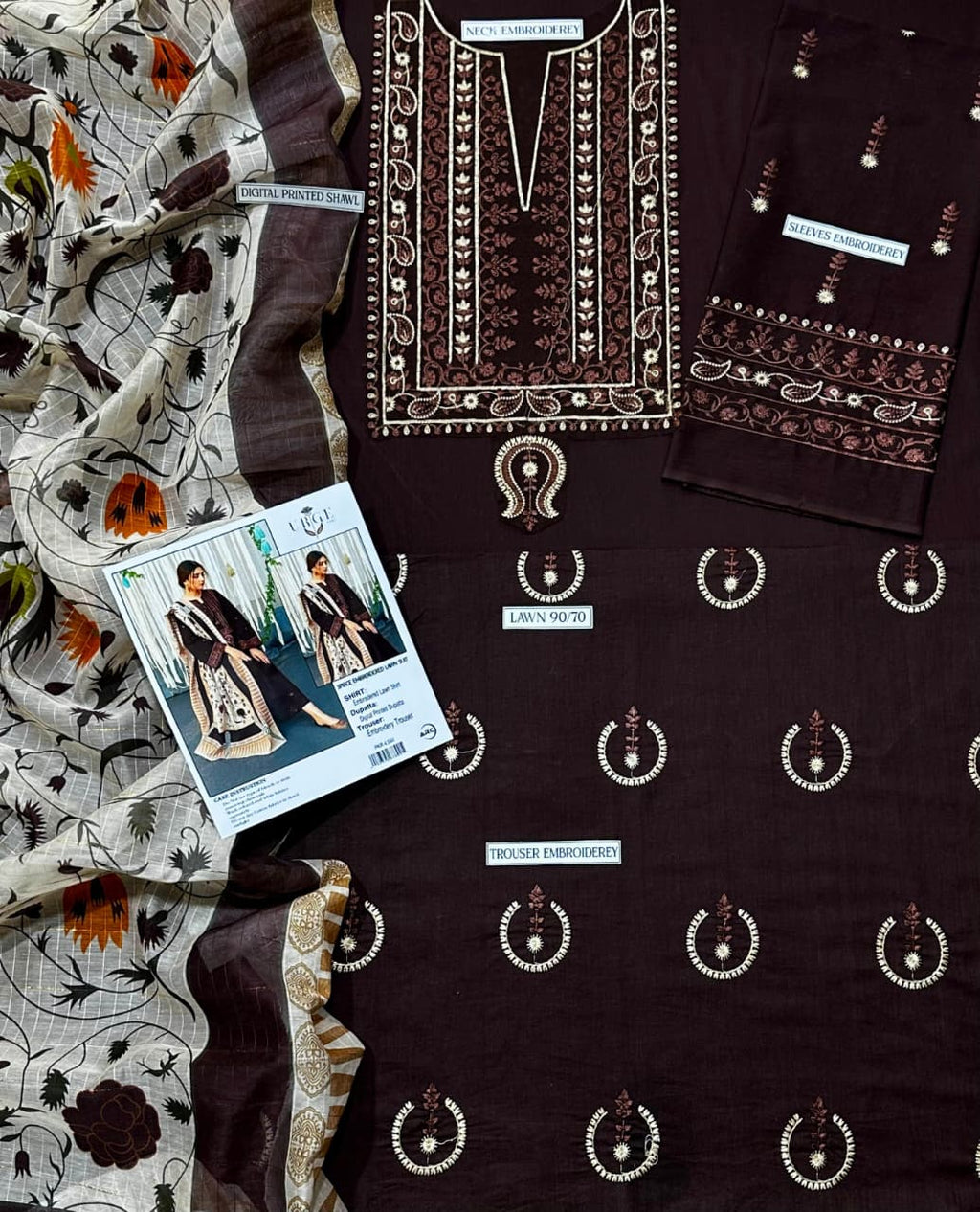 LAWN  Embroidered 1368