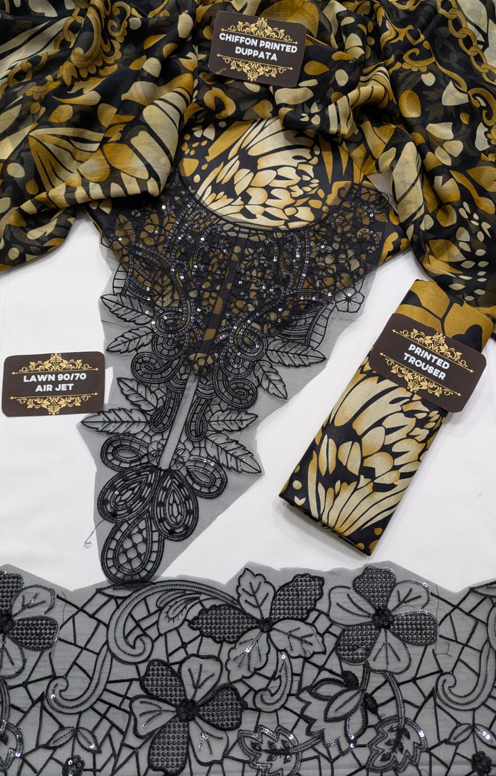 Maria b Lawn 3pc Unstich D-1780
