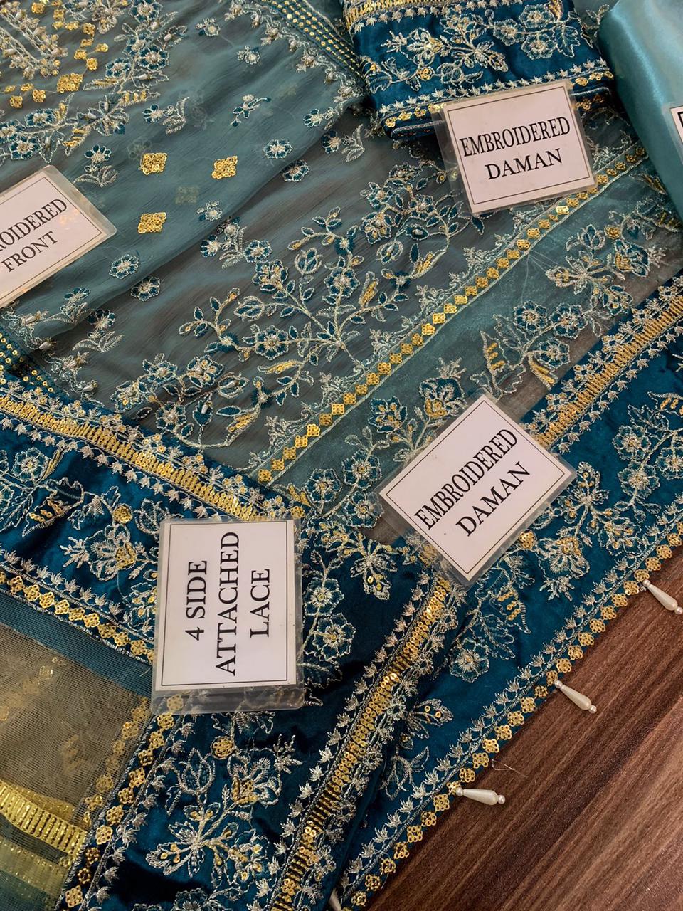 CHARIZMA CHIFFON EMBROIDERY D-1713