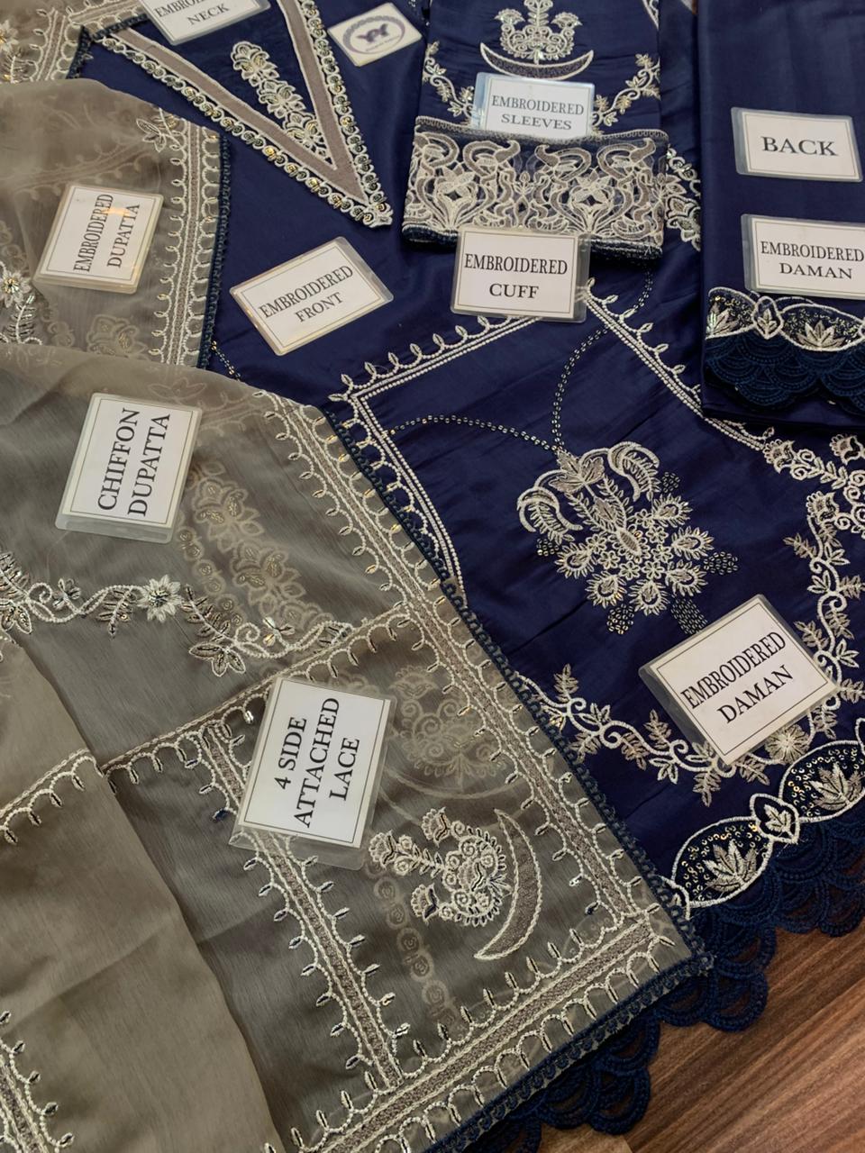 MARJAAN Cotton heavy  embroidered D-1694