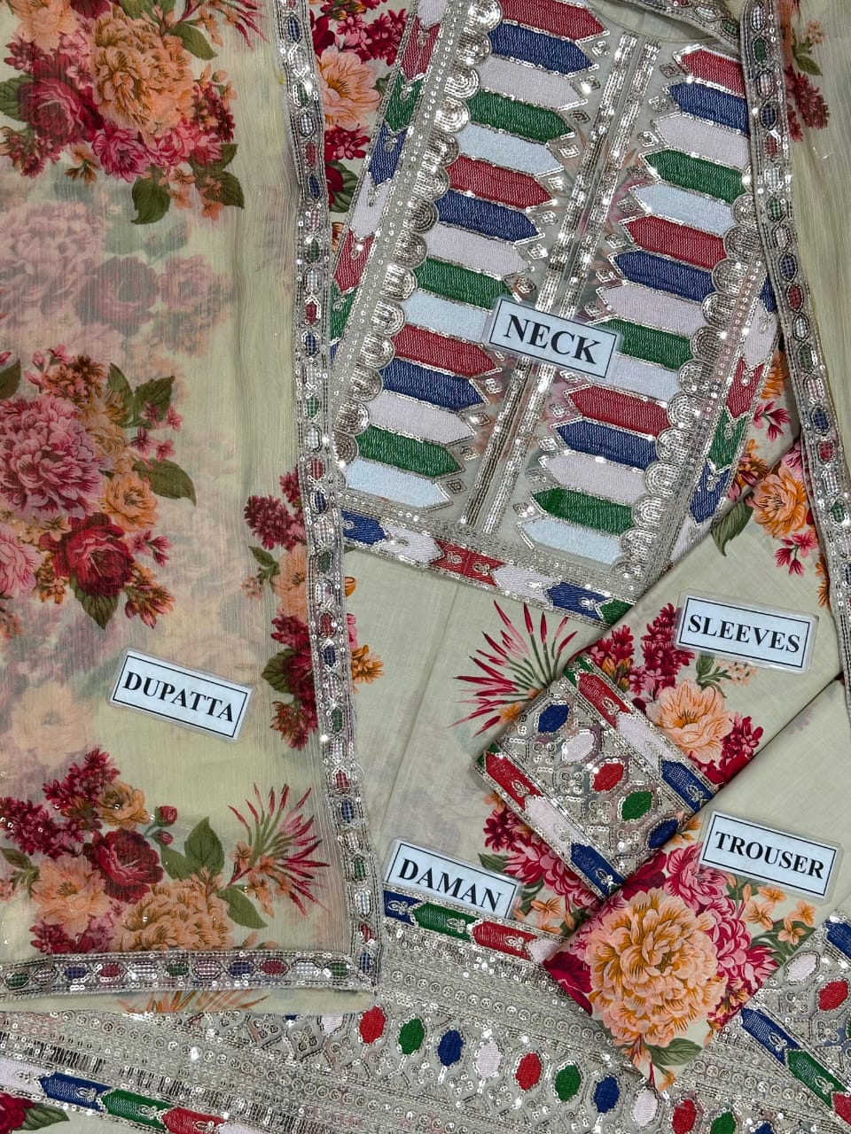 ANEELAS LAWN Embroidered 1423