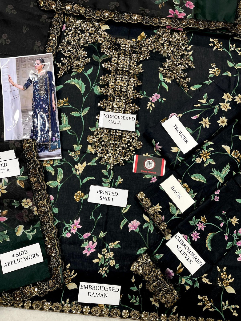 IZNIK EMBROIDERED LAWN 1396