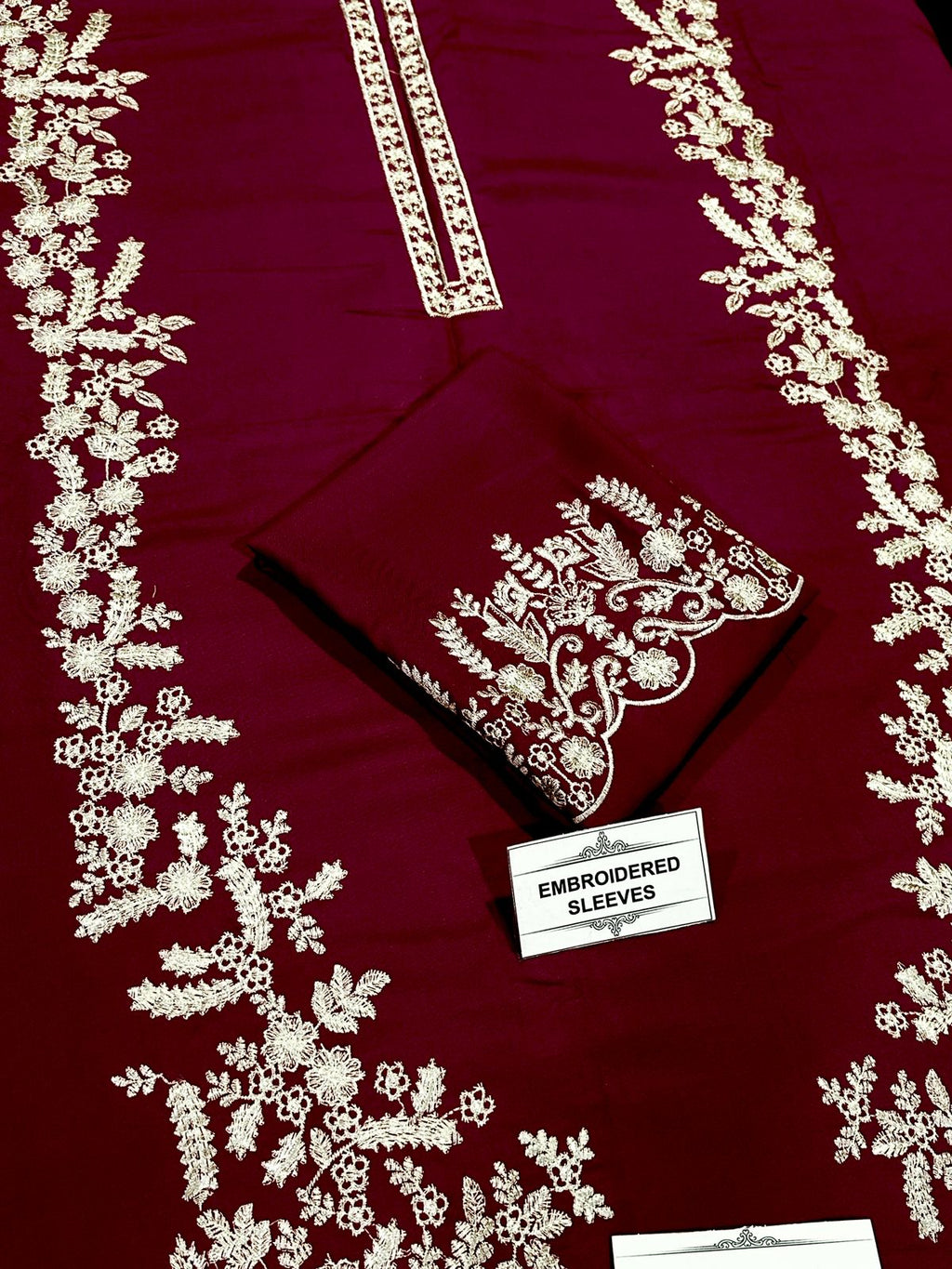 Winter Dhanak Fabric Embroidered | Unstitch 2-Piece Suit | Shirt & Trouser D-1122
