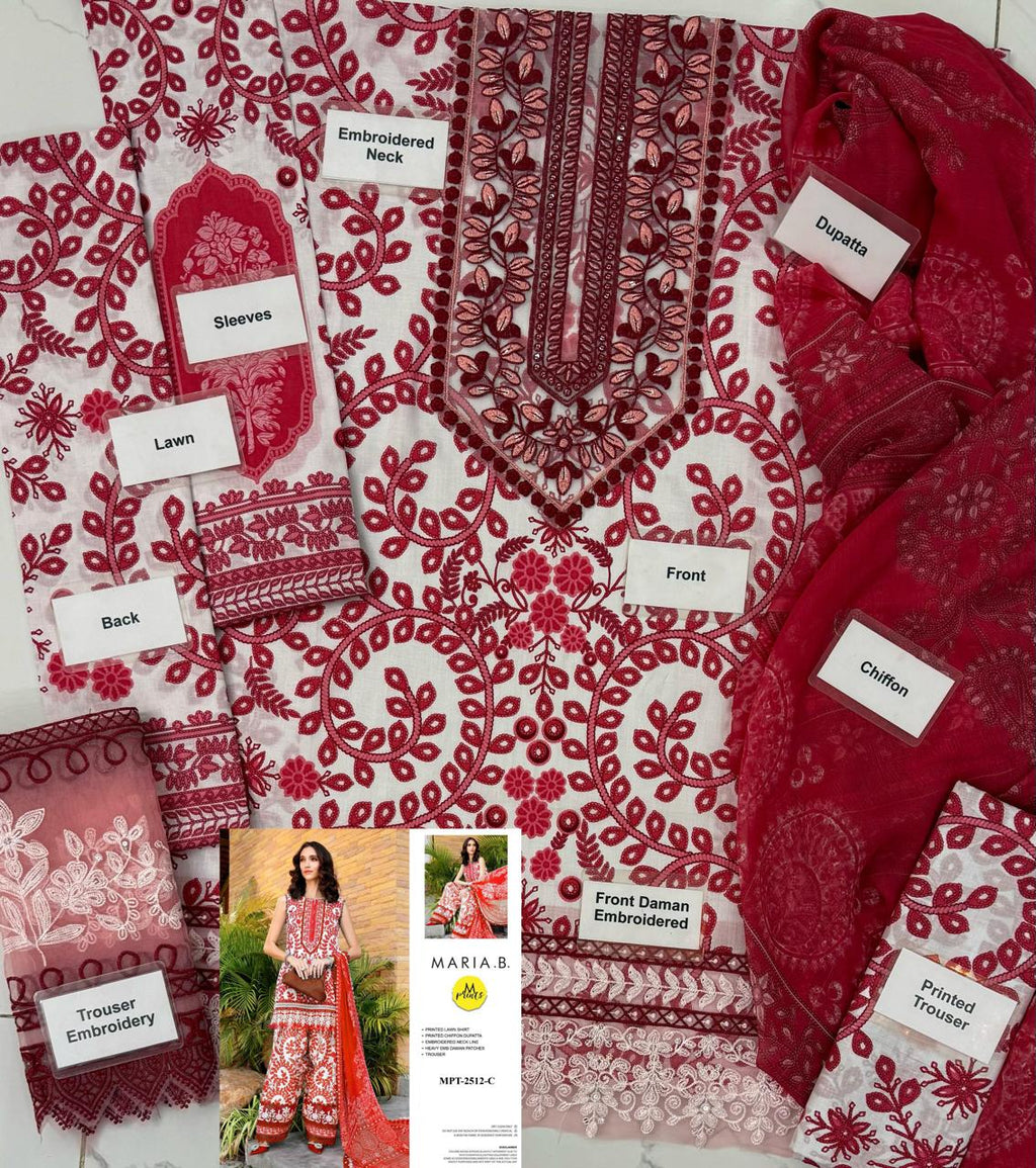 MARIA.B Lawn  Embroidered 1392
