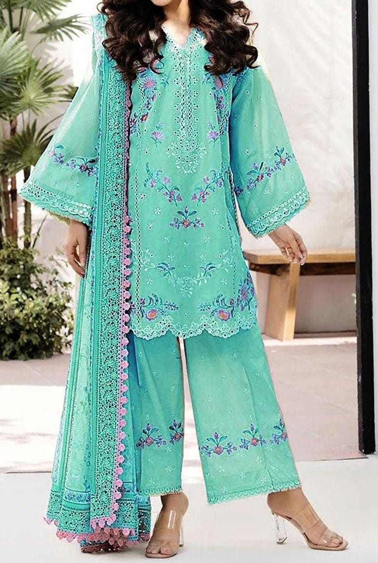 LIBAS  LAWN 3PC EMBROIDERED 1490
