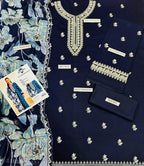 3PC LAWN  EMBROIDERED 1522