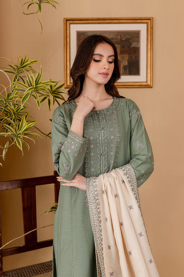 LIBAS  LAWN 3PC EMBROIDERED 1482