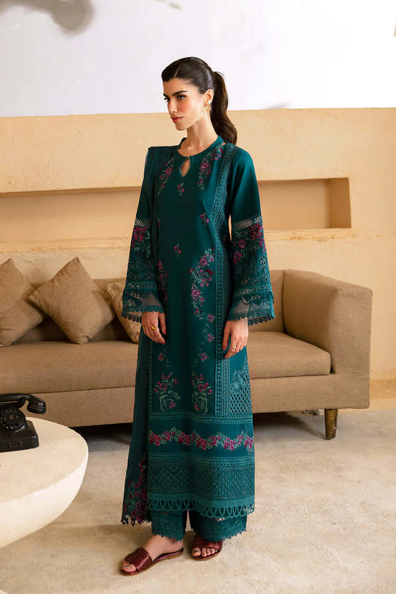 Azure  Lawn  Embroidered 1388