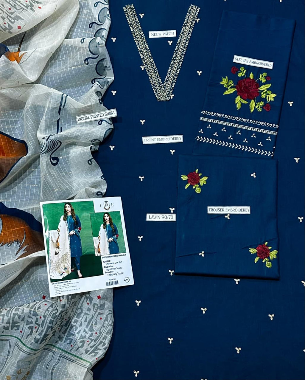 LAWN  Embroidered 1373