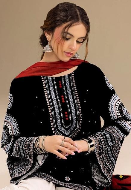 DHANAK 3PC Embroidered