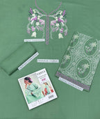 Winter Dhanak Fabric Embroidered | Unstitch 2-Piece Suit | Shirt & Trouser D-1297