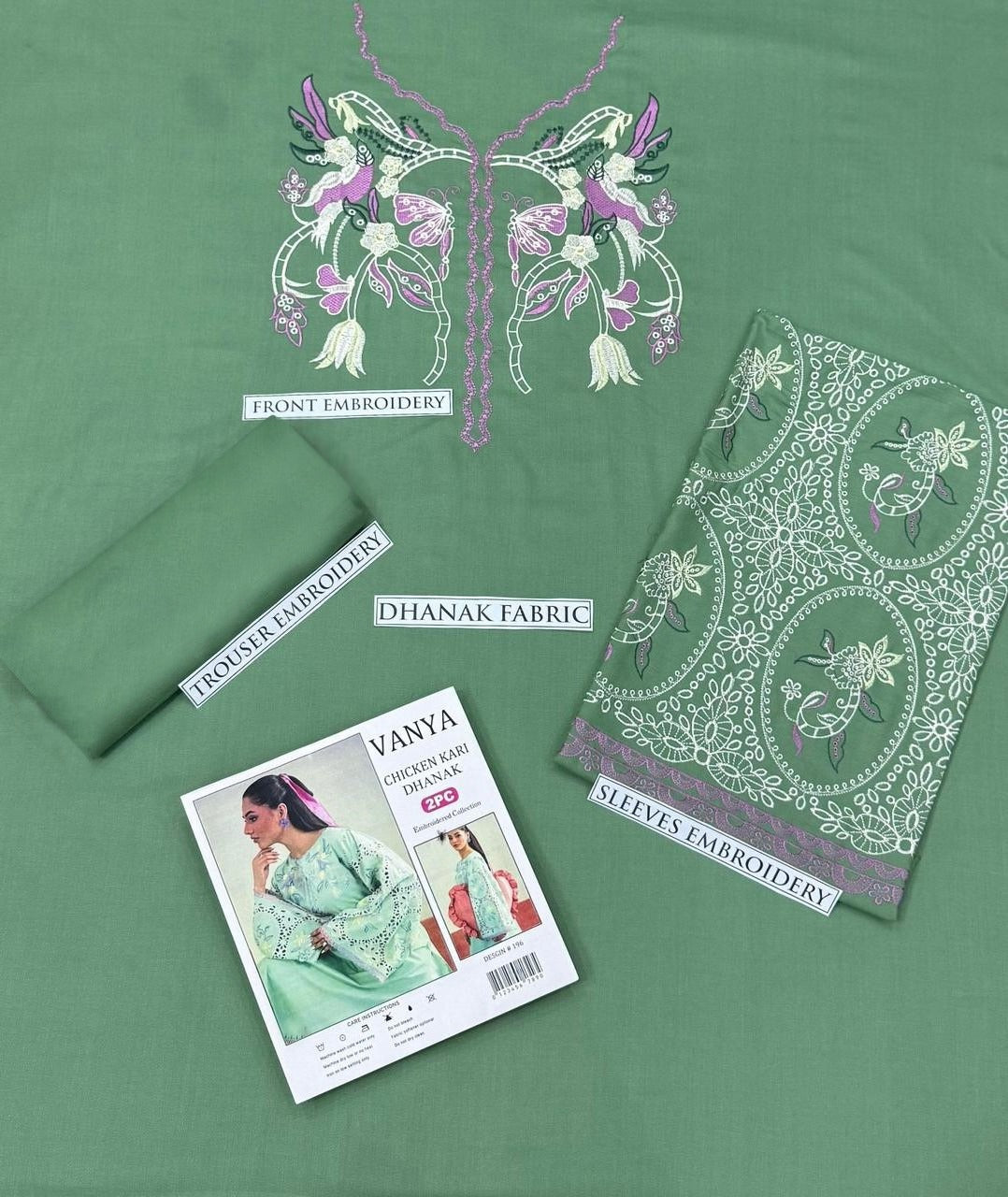 Winter Dhanak Fabric Embroidered | Unstitch 2-Piece Suit | Shirt & Trouser D-1297