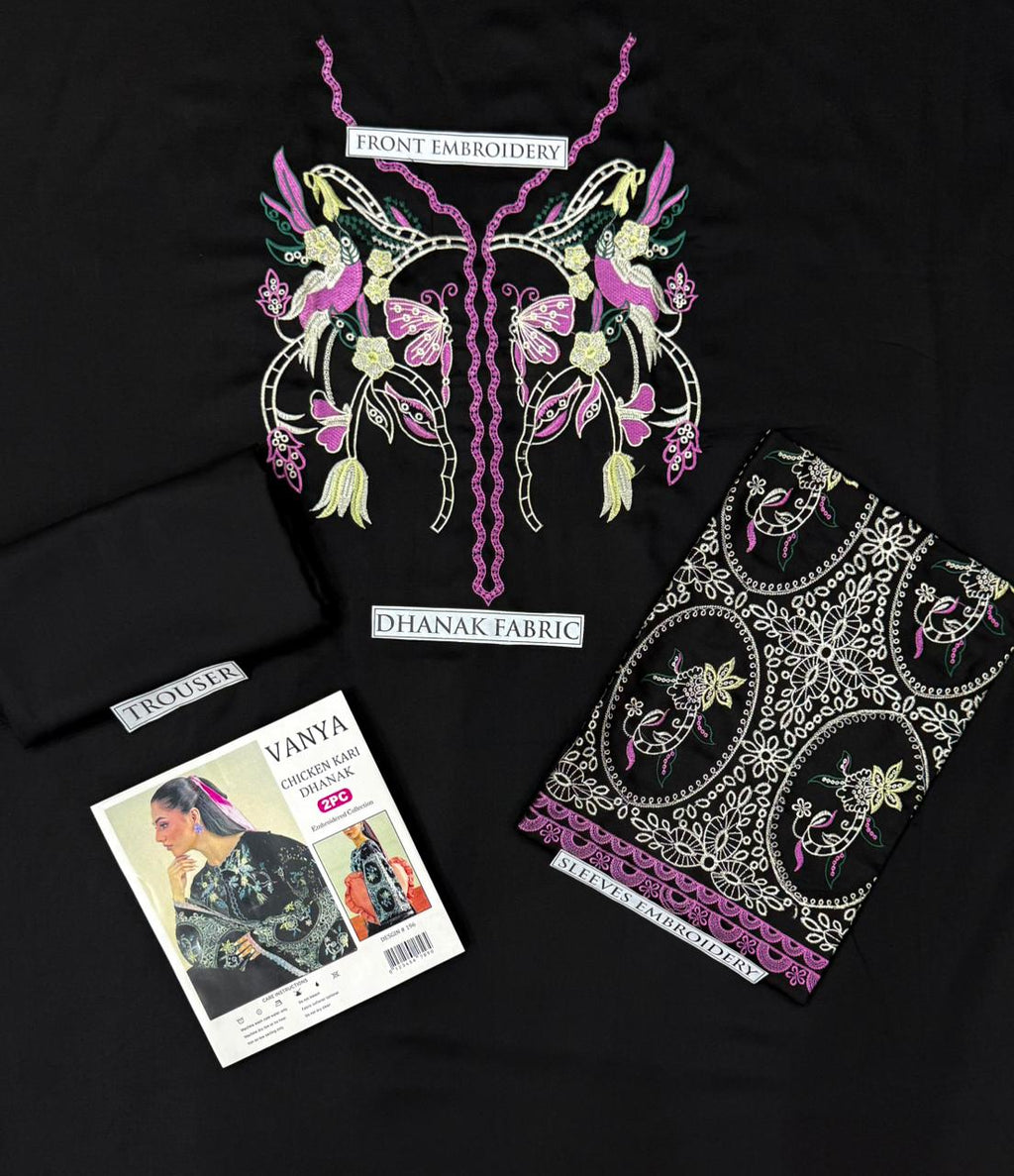 Winter Dhanak Fabric Embroidered | Unstitch 2-Piece Suit | Shirt & Trouser D-1298