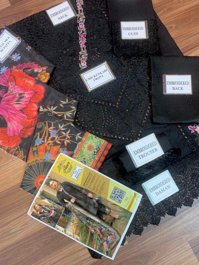 Heer Collection Lawn Suit Design 78 | Heavy Chikankari Embroidery | Silk Dupatta | Summer Collection