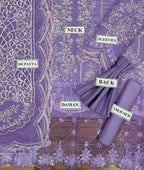 Maria B Hit Code Luxury Lawn Suit | Handwork Sequence Embroidery | Organza Dupatta