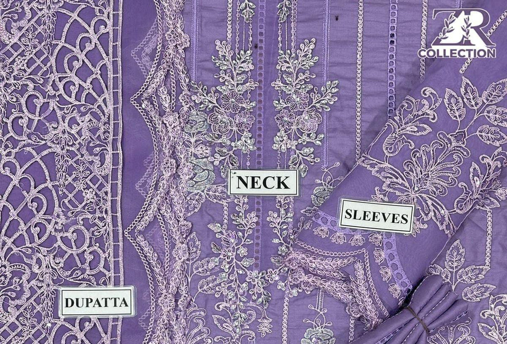 Maria B Hit Code Luxury Lawn Suit | Handwork Sequence Embroidery | Organza Dupatta