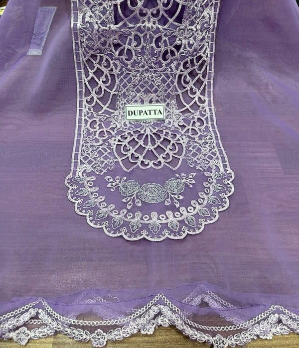 Maria B Hit Code Luxury Lawn Suit | Handwork Sequence Embroidery | Organza Dupatta