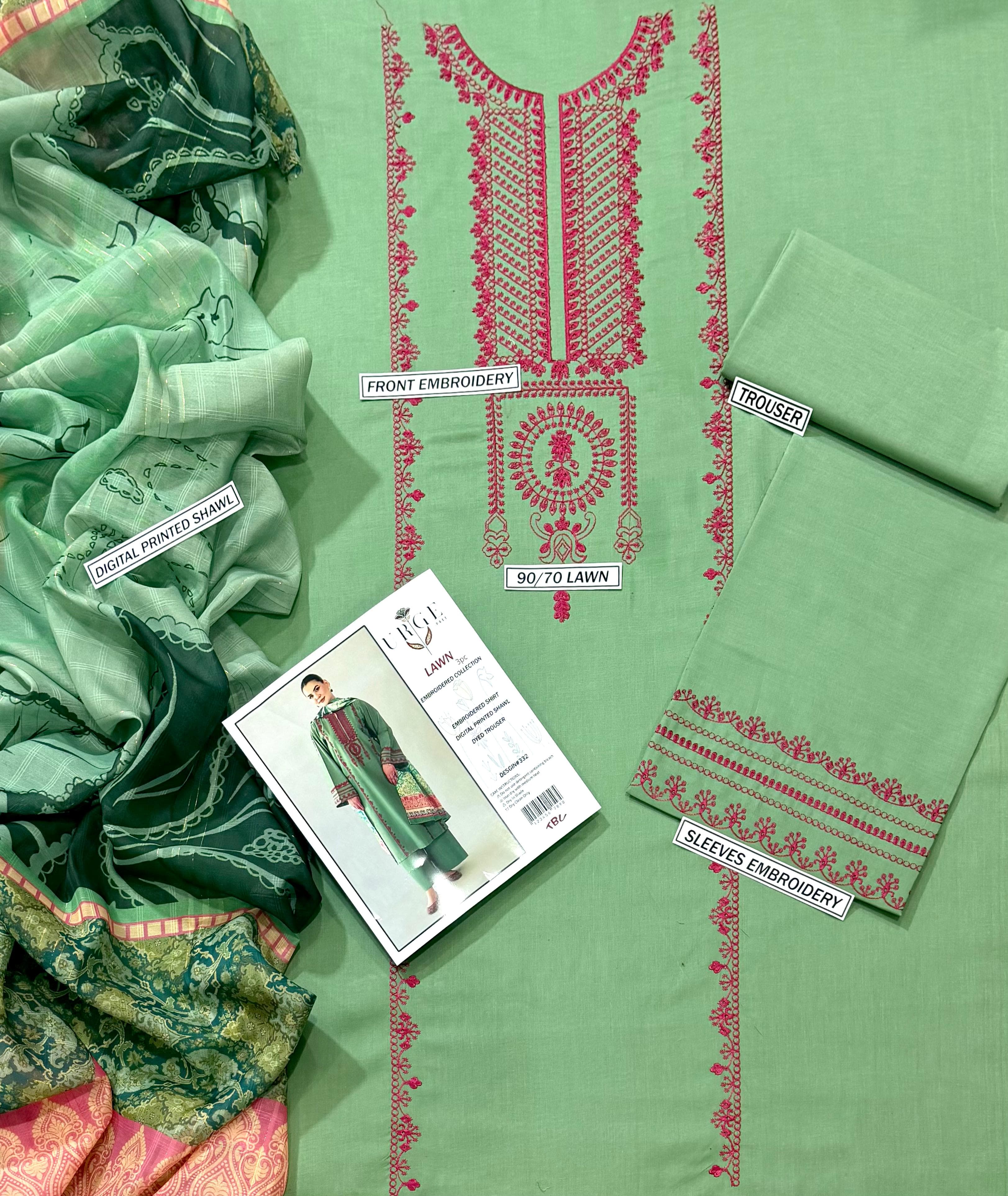 LAWN Embroidered 1629