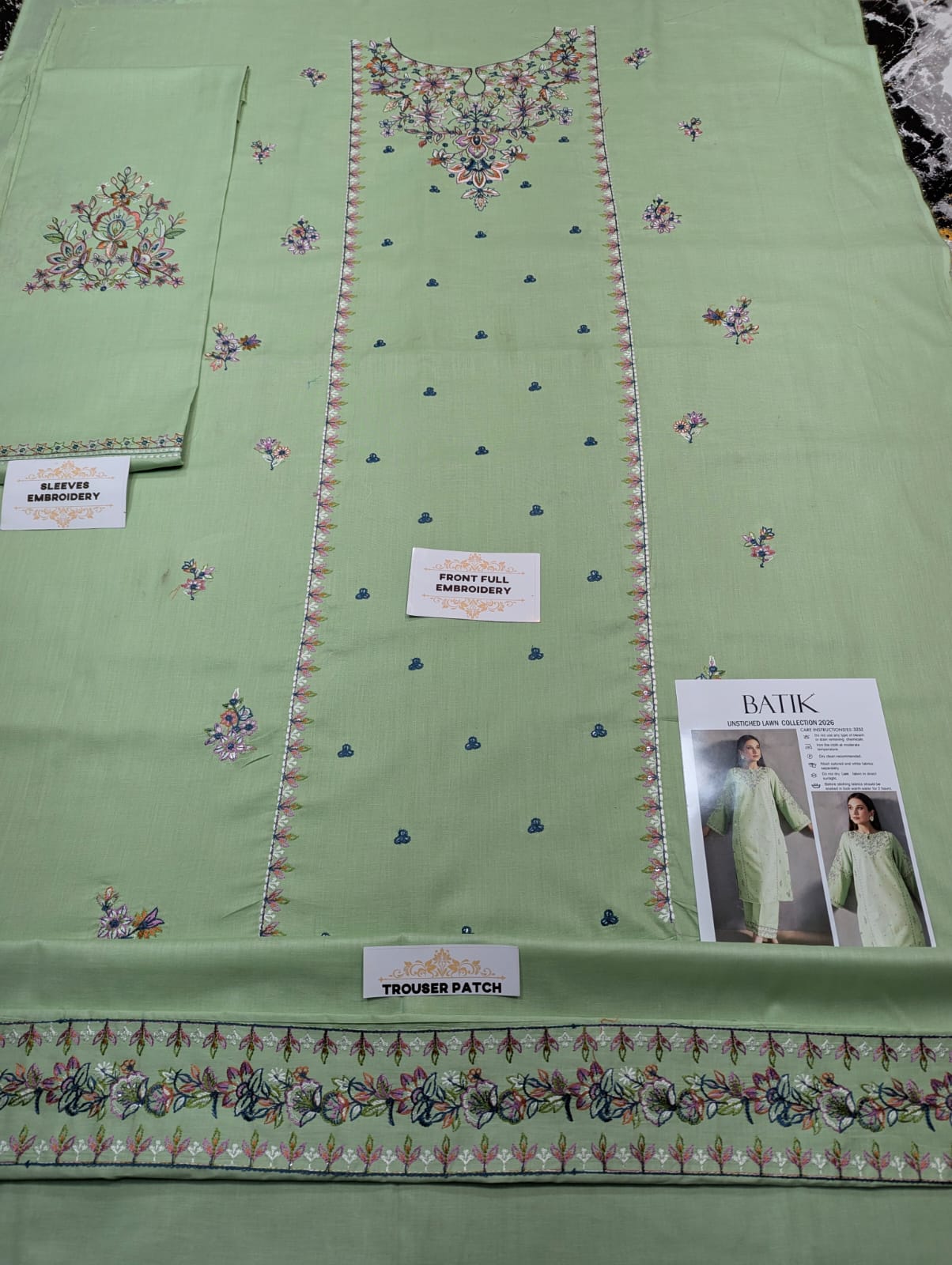 LAWN EMBROIDERED 2pc 1635